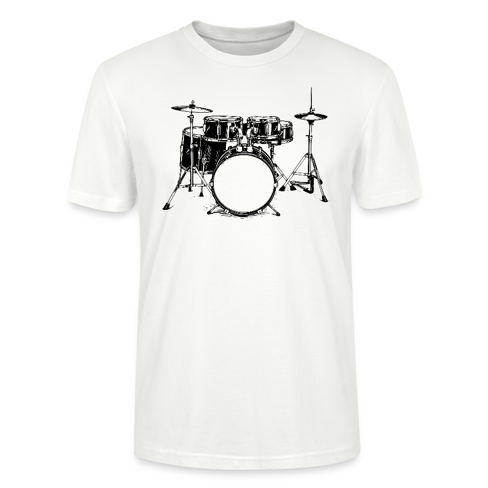 Drum Set - schwarz - Bio T-Shirt Standard Unisex - Weiß