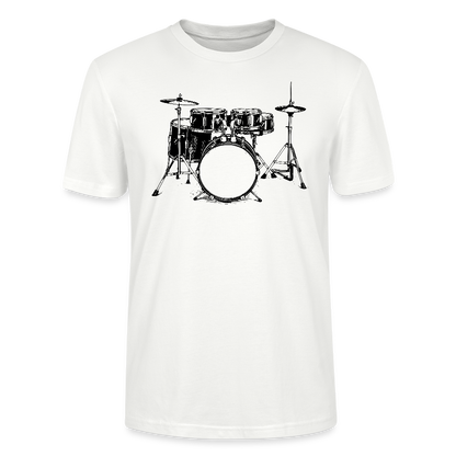 Drum Set - schwarz - Bio T-Shirt Standard Unisex - Weiß