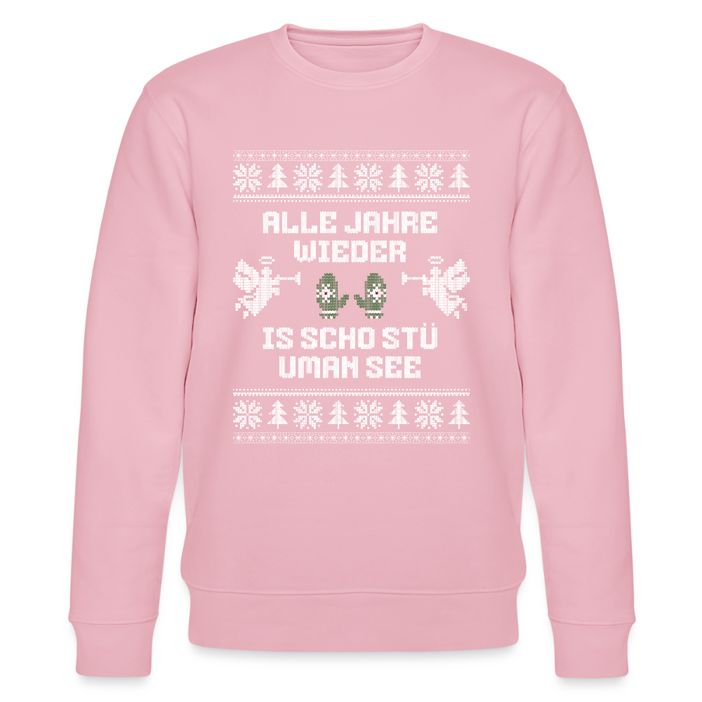 Is scho stü uman See - Bio-Sweatshirt Unisex - Hellrosa
