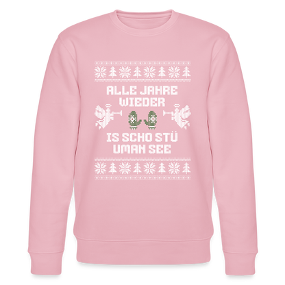 Is scho stü uman See - Bio-Sweatshirt Unisex - Hellrosa