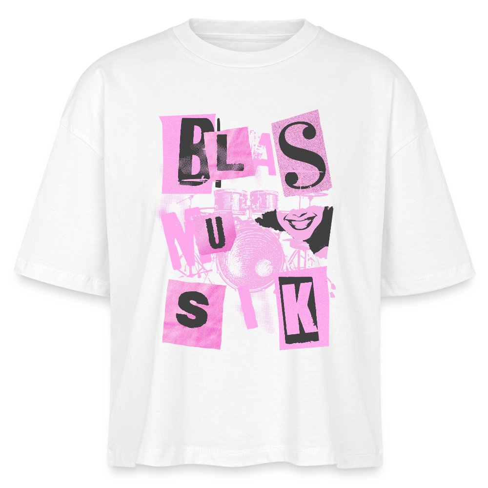 ⚡️Blasmusik - Schlagzeug - Bio-T-Shirt Frauen - Weiß