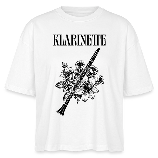 Klarinette in Schwarz - Klarinette - Bio-T-Shirt Frauen - Weiß