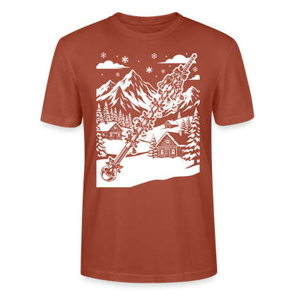 Weihnachtsstab - Bio T-Shirt Unisex - Terrakotta