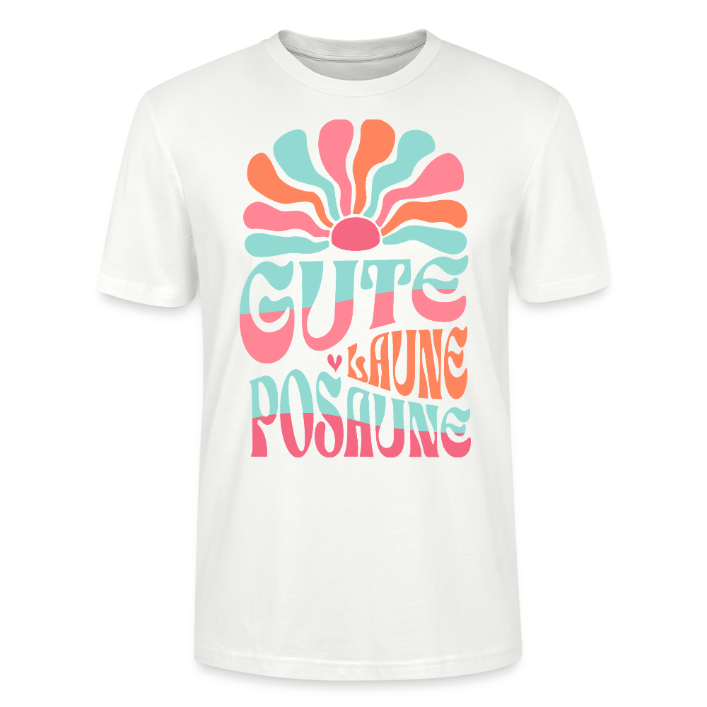Posaune Shirt "Gute Laune" - Bio Standard Unisex - Weiß