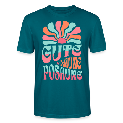 Posaune Shirt "Gute Laune" - Bio Standard Unisex - Ozeanblau
