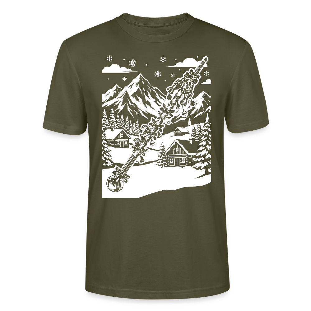 Weihnachtsstab - Bio T-Shirt Unisex - Khaki