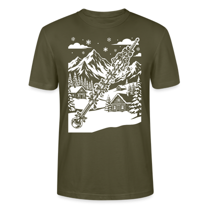 Weihnachtsstab - Bio T-Shirt Unisex - Khaki