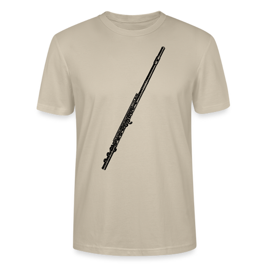 Querflöte - schwarz - Bio T-Shirt Standard Unisex - Beige