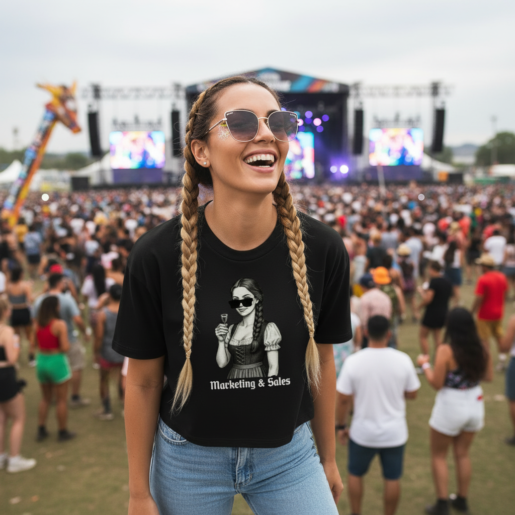 Dirndl - Marketender*innen - Bio T-Shirt Frauen - Schwarz