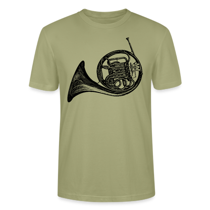 Waldhorn - schwarz - Bio T-Shirt Standard Unisex - Nebelgrün