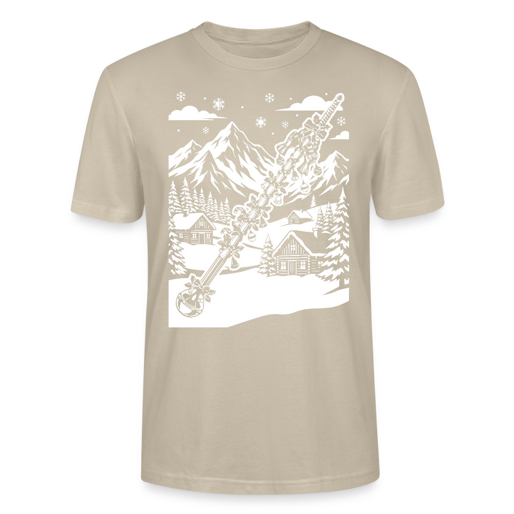 Weihnachtsstab - Bio T-Shirt Unisex - Beige