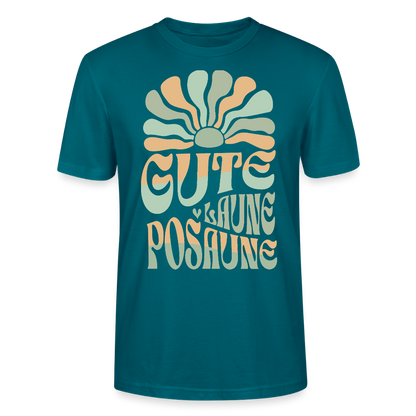 Posaune Shirt "Gute Laune" - Bio Standard Unisex - Ozeanblau