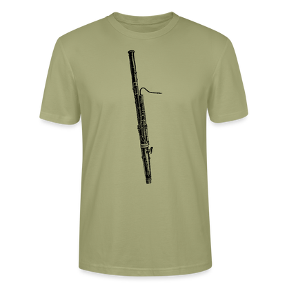 Fagott - schwarz - Bio T-Shirt Standard Unisex - Nebelgrün
