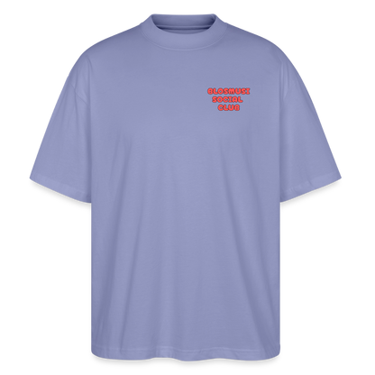 Herz für Marketender - front & back - Bio T-Shirt Oversized - Violett