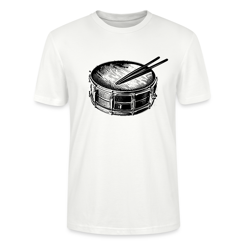 kleine Trommel - schwarz - Bio T-Shirt Standard Unisex - Weiß