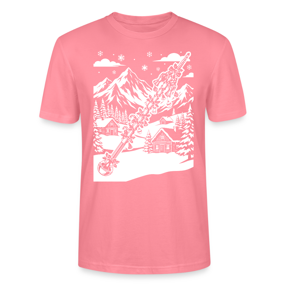 Weihnachtsstab - Bio T-Shirt Unisex - Pink 