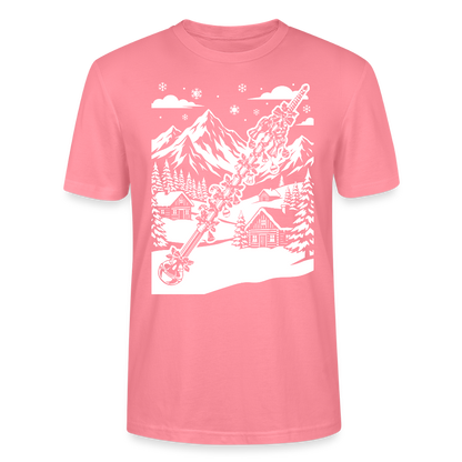 Weihnachtsstab - Bio T-Shirt Unisex - Pink 