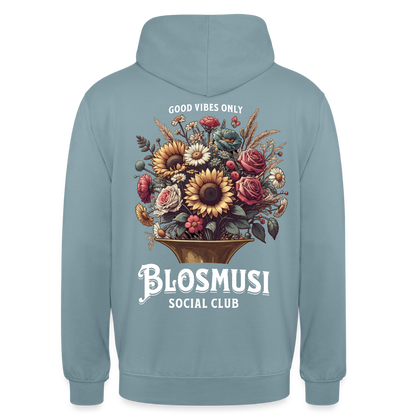Blosmusi Social Club - Hoodie Unisex - Nebelblau