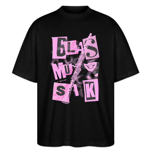 ⚡️Blasmusik - Klarinette - Bio T-Shirt Oversized Unisex - Schwarz