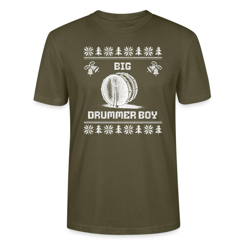 Big Drummer Boy - große Trommel - Bio T-Shirt Unisex - Khaki