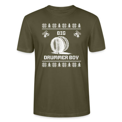 Big Drummer Boy - große Trommel - Bio T-Shirt Unisex - Khaki