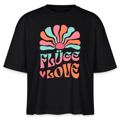 Flügelove - Flügelhorn - Bio T-Shirt Cropped - Schwarz