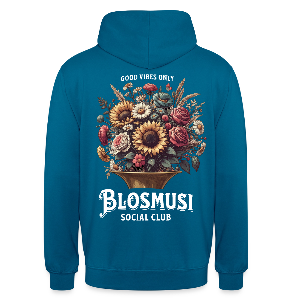 Blosmusi Social Club - Hoodie Unisex - Tiefseeblau 