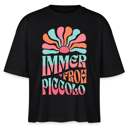 Froh - Piccolo - Bio T-Shirt Cropped - Schwarz