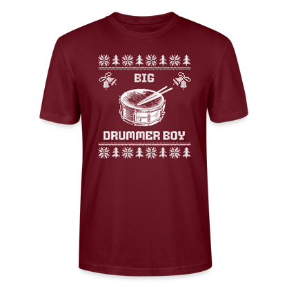 Big Drummer Boy - kleine Trommel - Bio T-Shirt Unisex - Burgunderrot