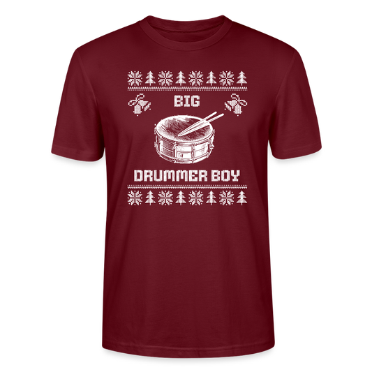 Big Drummer Boy - kleine Trommel - Bio T-Shirt Unisex - Burgunderrot