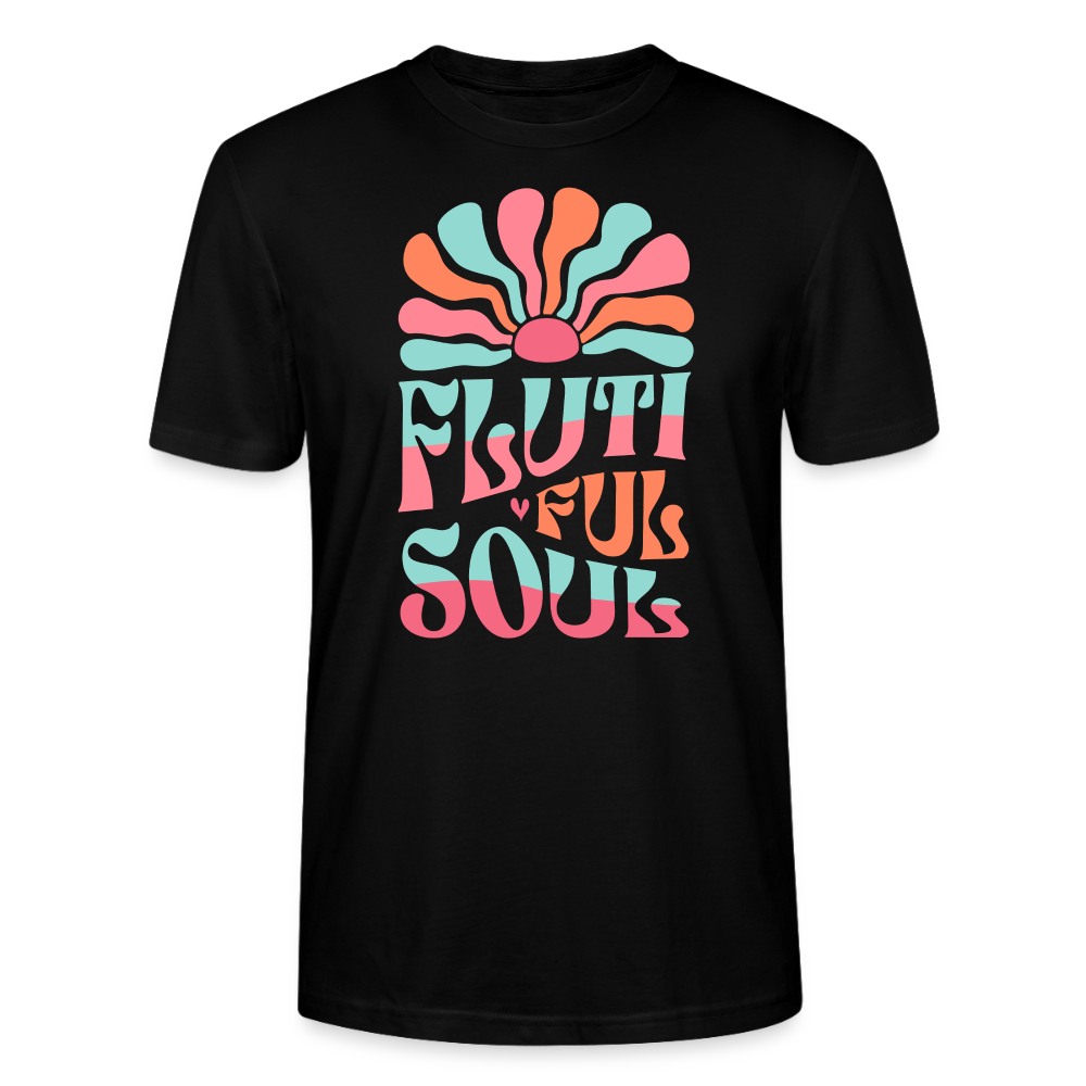 Flutiful Soul - Querflöte - Bio T-Shirt Standard - Schwarz