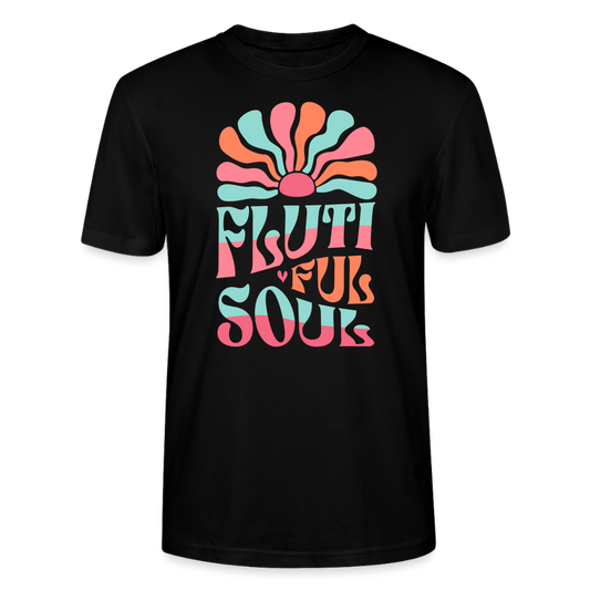 Flutiful Soul - Querflöte - Bio T-Shirt Standard - Schwarz