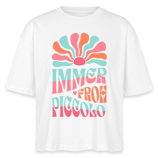 Froh - Piccolo - Bio T-Shirt Cropped - Weiß