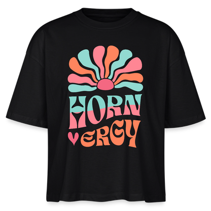 Hornergy - Horn - Bio T-Shirt Cropped - Schwarz
