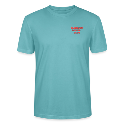 Herz für Marketender - front & back - Bio T-Shirt Standard Unisex - Pastelltürkis
