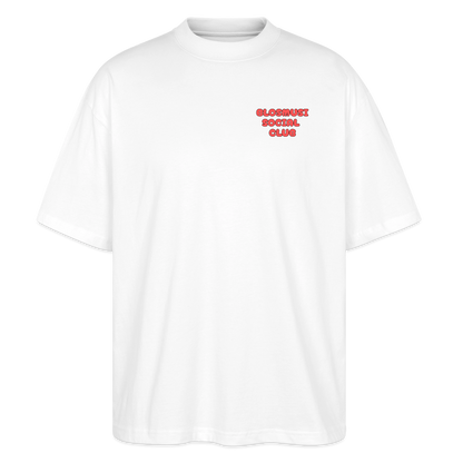 Herz für Marketender - front & back - Bio T-Shirt Oversized - Weiß