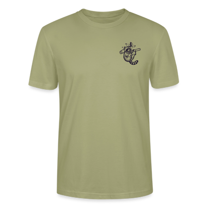 Struggle Waschbär - Posaune - Bio T-Shirt Standard - Nebelgrün