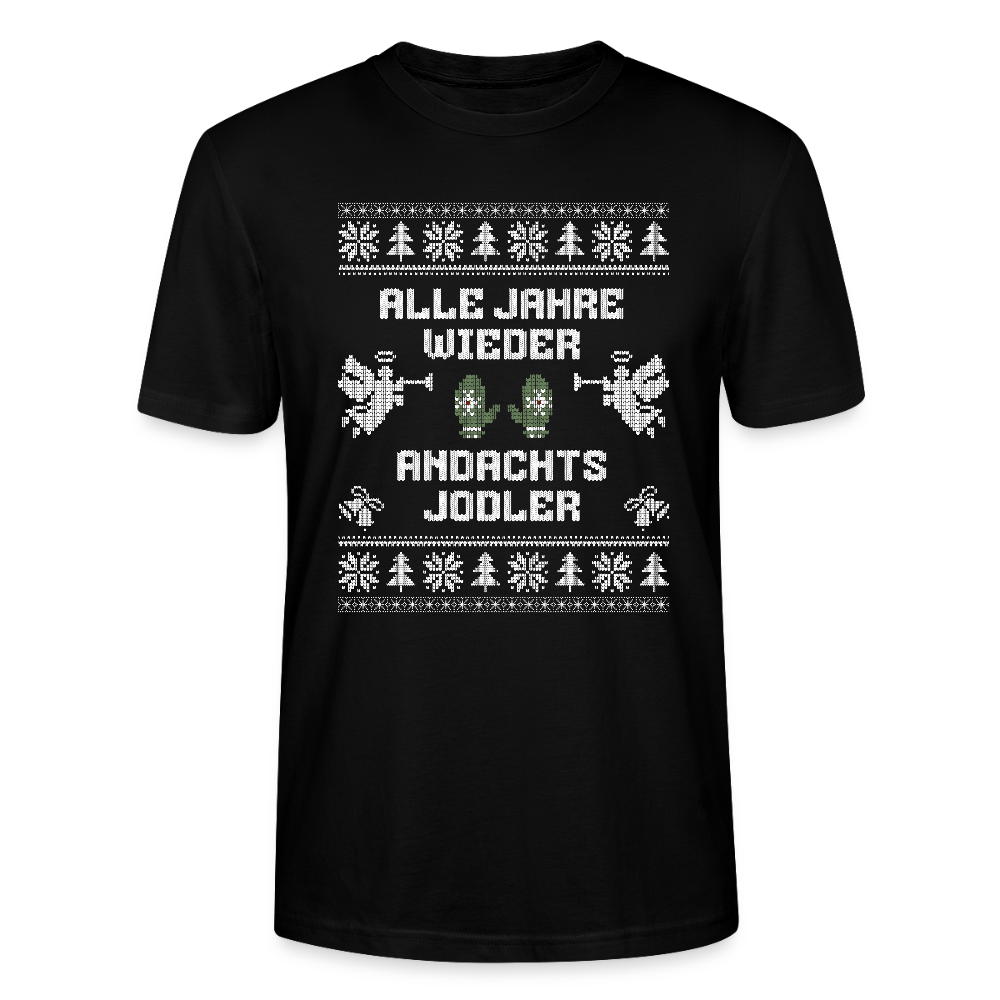 Andachtsjodler - Bio T-Shirt Unisex - Schwarz