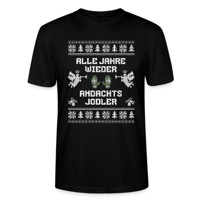 Andachtsjodler - Bio T-Shirt Unisex - Schwarz