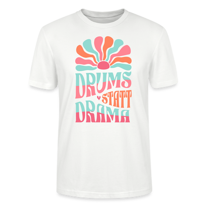 No Drama - Drums - Bio T-Shirt Standard - Weiß