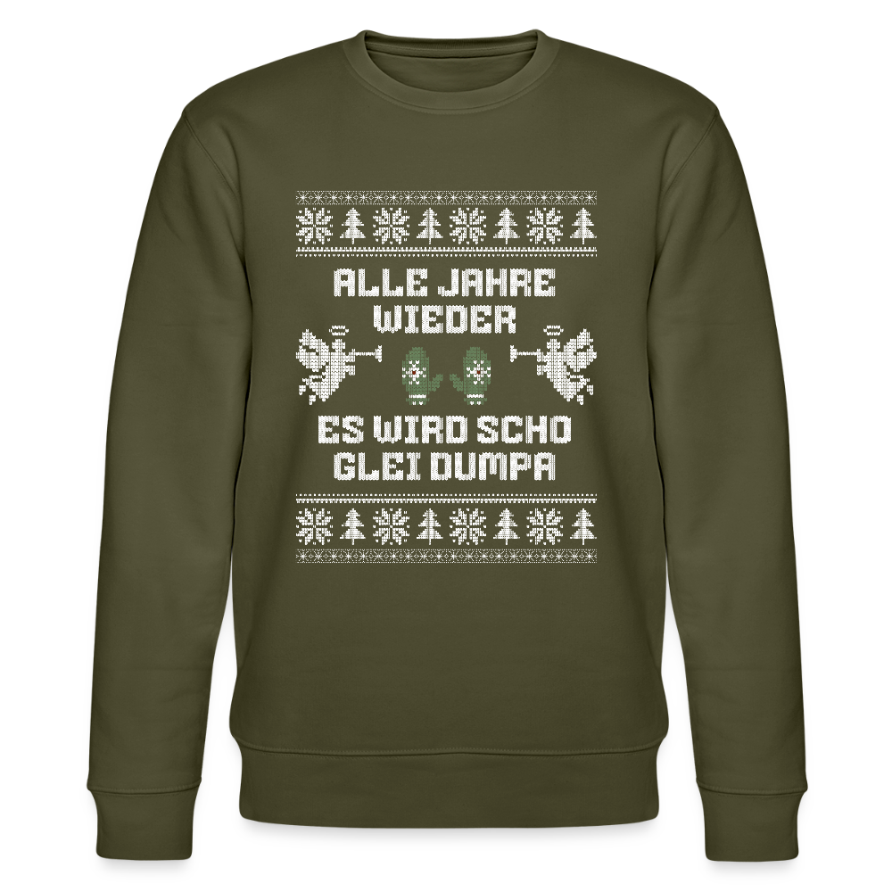 Es wird scho glei dumpa - Bio-Sweatshirt Unisex - Khaki
