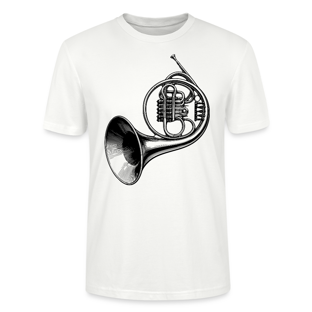 Wiener Horn - schwarz - Bio T-Shirt Standard Unisex - Weiß