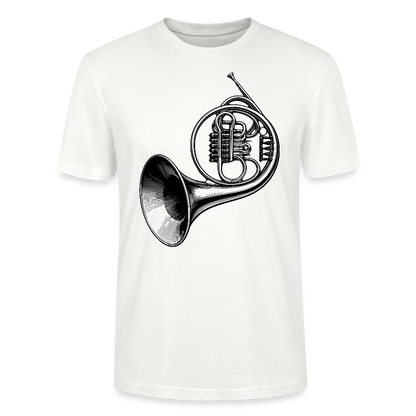 Wiener Horn - schwarz - Bio T-Shirt Standard Unisex - Weiß