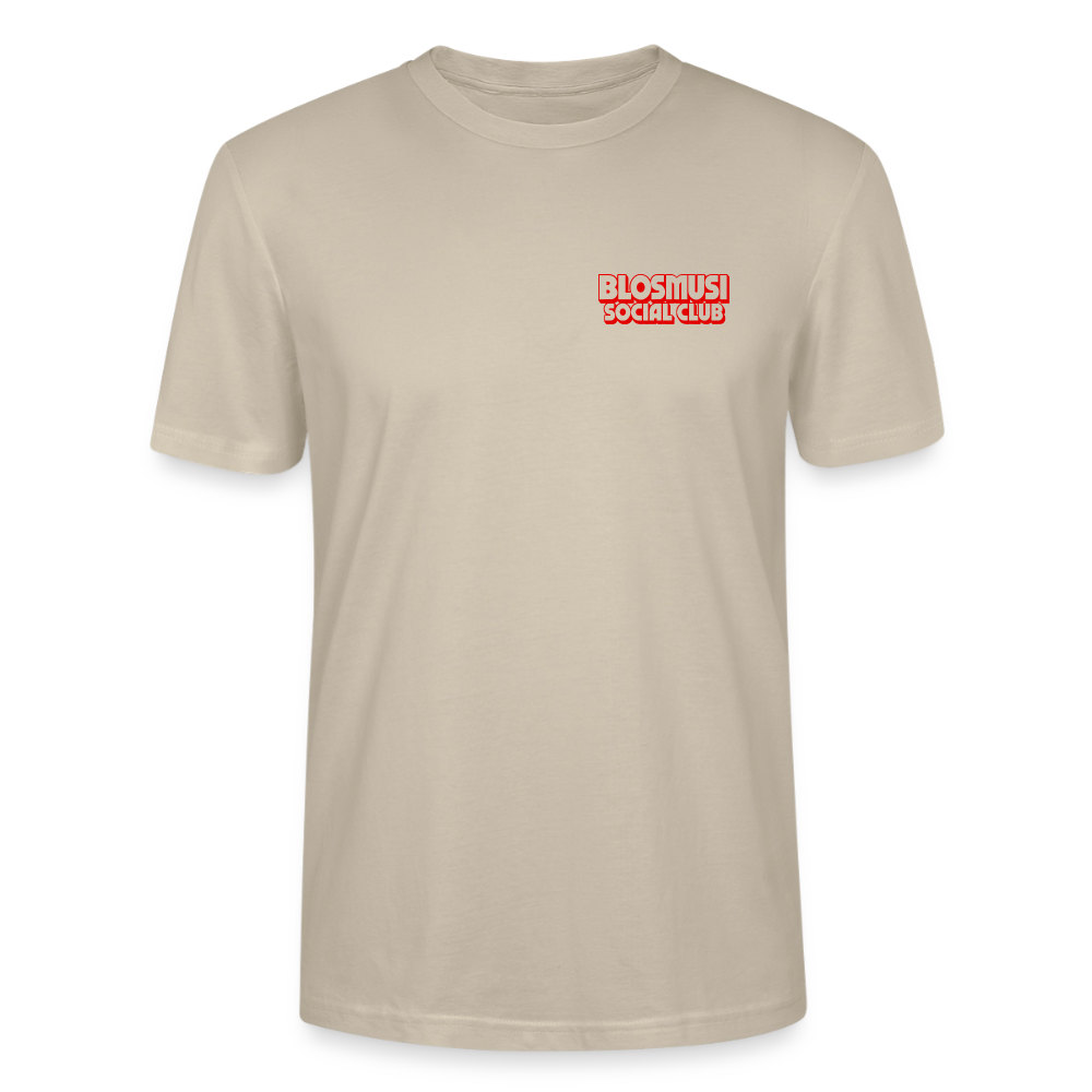 Frag mich nie - front & back - Bio T-Shirt Standard - Beige