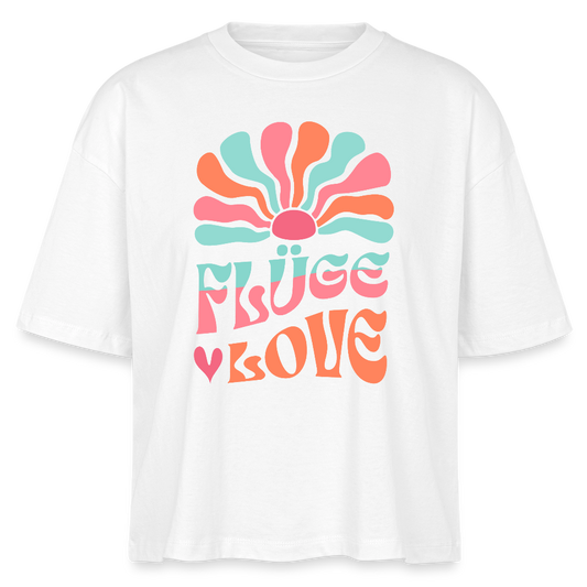 Flügelove - Flügelhorn - Bio T-Shirt Cropped - Weiß