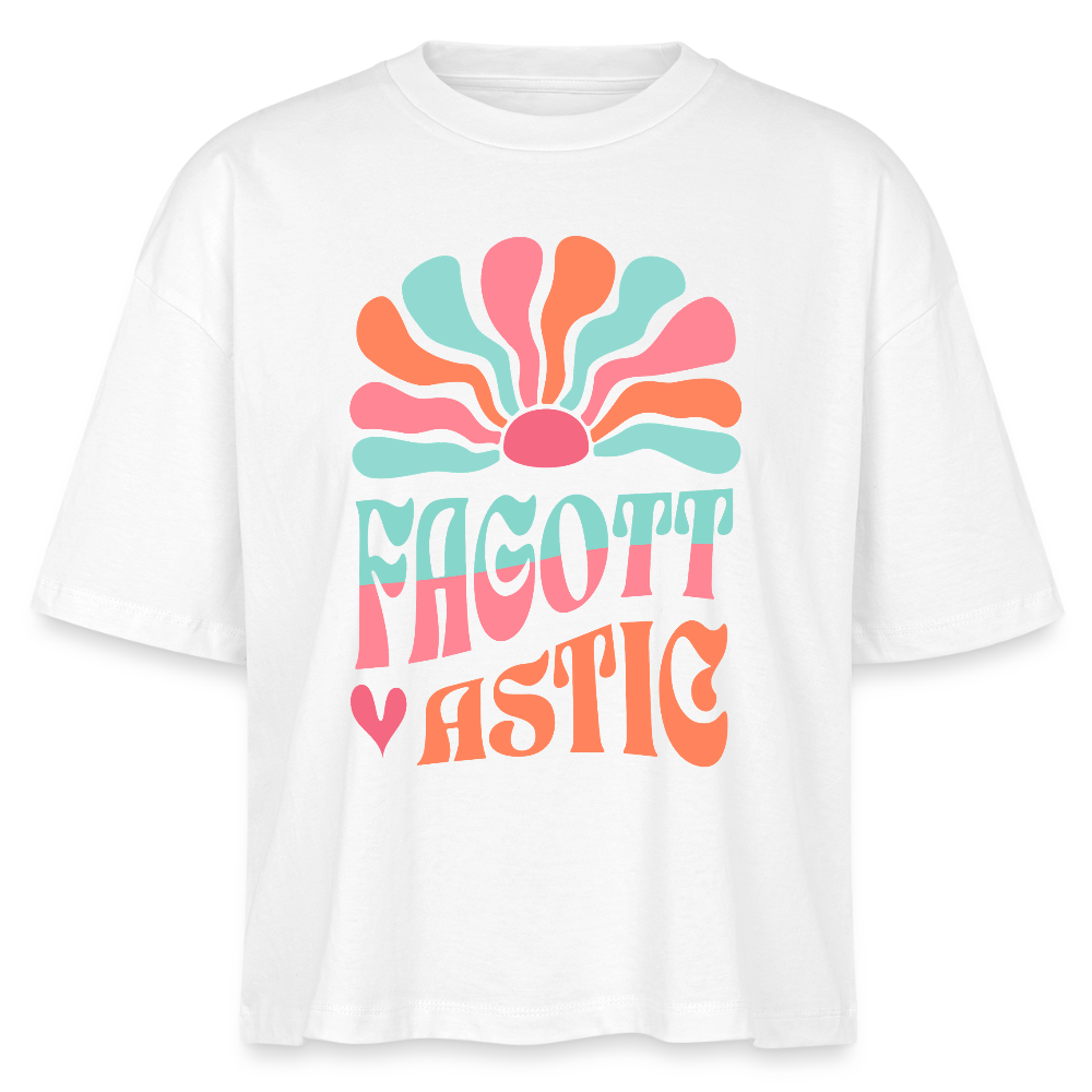 Fagottastic - Fagott - Bio T-Shirt Cropped - Weiß