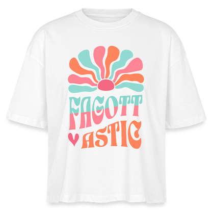 Fagottastic - Fagott - Bio T-Shirt Cropped - Weiß