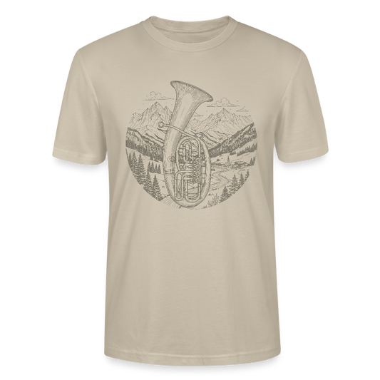 Berge - Tenorhorn/Bariton - Bio T-Shirt Unisex - Beige