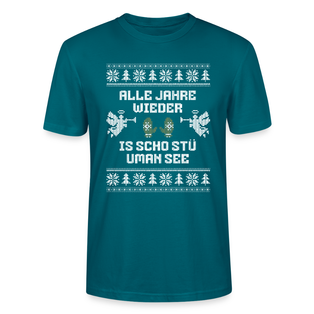 Is scho stü uman See - Bio T-Shirt Unisex - Ozeanblau