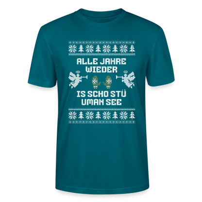 Is scho stü uman See - Bio T-Shirt Unisex - Ozeanblau